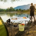 thumbnail image 2 of Topbuy Folding Fish Cleaning Table Fish Fillet Station w/ 360° Rotatable Faucet & Sink & Spray Nozzle & Drain Pipe Outdoor Camping Table, 2 of 8