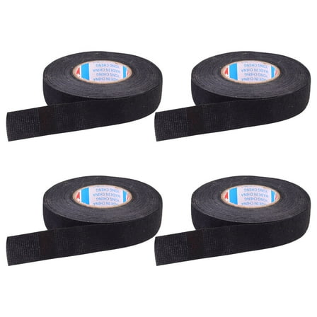 OATIPHO 4Pcs Automotive Electrical Insulation Tape Black Cloth Wire Tape Flame Resistant for Wiring