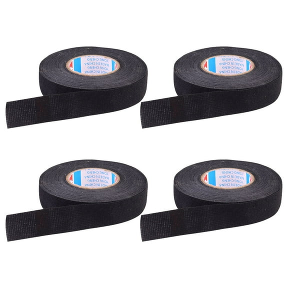 OATIPHO 4Pcs Automotive Electrical Insulation Tape Black Cloth Wire Tape Flame Resistant for Wiring