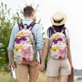 thumbnail image 6 of Balery Butterflies and Vintage Vintage Canvas Backpack for Men and Women - Large Capacity, Durable Travel Laptop Bag for School, Work, Hiking, and Outdoor Activities, 6 of 7