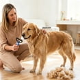 thumbnail image 5 of HomelyJoy Pink Pet Dematting Comb for Dogs Cats, Undercoat Rake Deshedding Brush with Double Sided Stainless Steel Blades, Professional Grooming Tool for Knots, 5 of 9