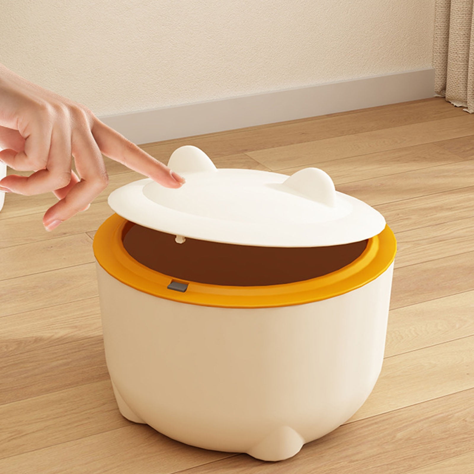 Odor Locking Cats Litter Disposal Can with Press Type Lid for Hygienic and Homes Environment Freshed Air Pet Supply