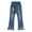 Light Blue 2, variant on renvena Kids Girls Fashion Ripped Flared Denim Pants Zip Clouse Casual Hem Bell-Bottoms Jeans 6-14 Blue 10