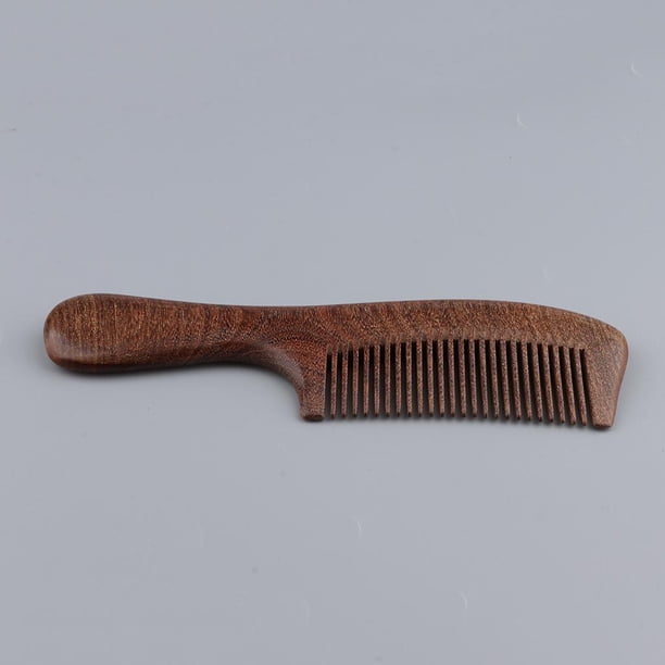Peine desenredante Colcomx de madera de Sándalo 19.5x5.5x1.3 cm Color mrón