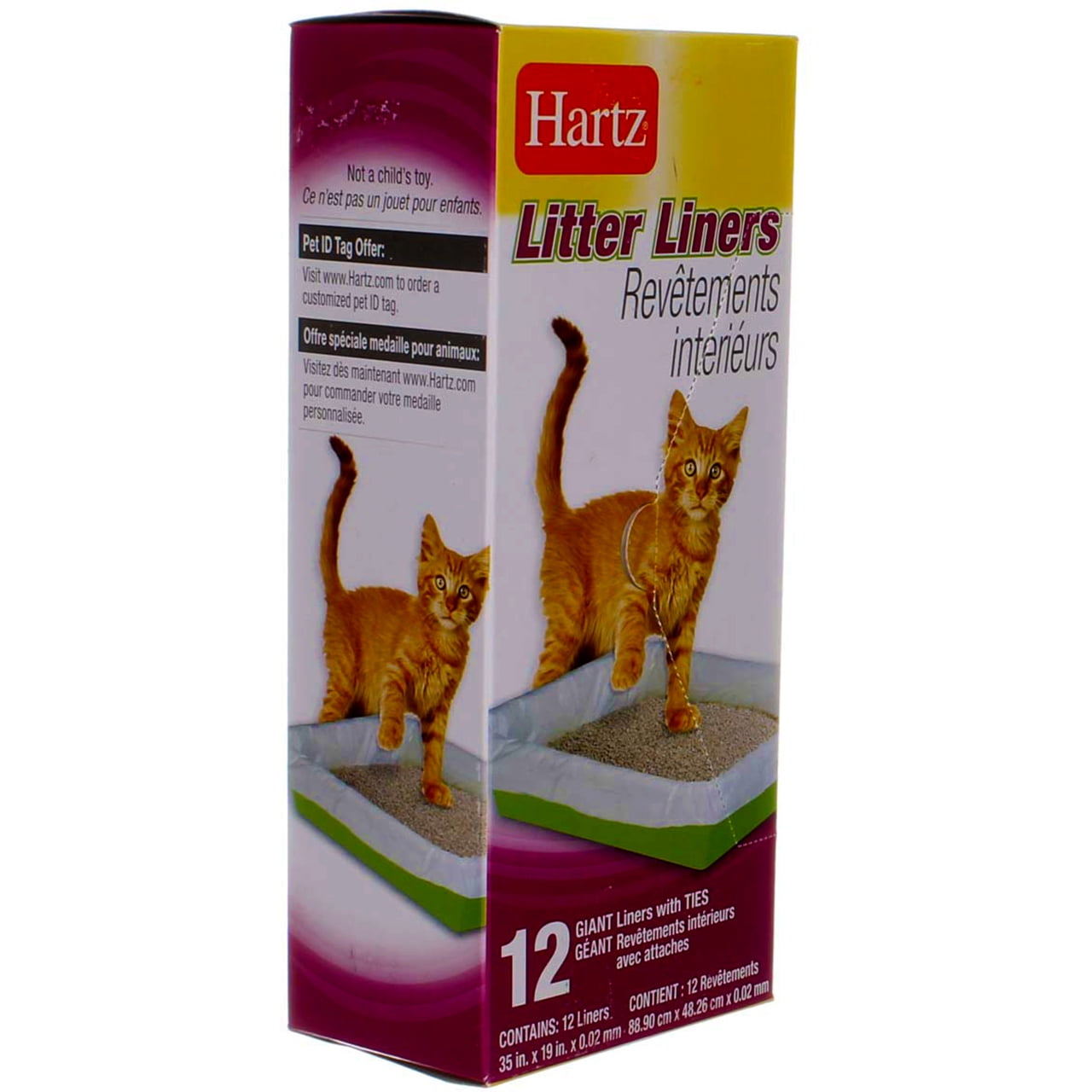 Hartz Cat Litter Liners With Ties Giant 12 count Walmart