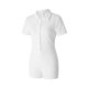 thumbnail image 3 of VISgogo Mono para Mujer, Manga Corta Color Sólido Rayas Texturizadas Slim Fitting Body Short Playsuit VISgogo  moda, 3 of 9
