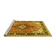 thumbnail image 2 of Ahgly Company Machine Washable Indoor Rectangle Persian Yellow Traditional Area Rugs, 4' x 6', 2 of 4