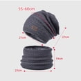 thumbnail image 3 of Unisex Autumn Winter Knit Hat Scarf Set Thickened Warm Earflap Beanie Winter Set with Thermal Lining Beanie Scarf Retains Heat for Long Periods Hat Scarf, 3 of 5