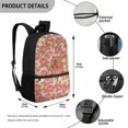 thumbnail image 5 of Uourmeti Capybara Rose Design Adjustable Padded Straps Backpack, 17 Inch Large Capacity Student Bookbag Personalized School Backpack for Students, 5 of 6