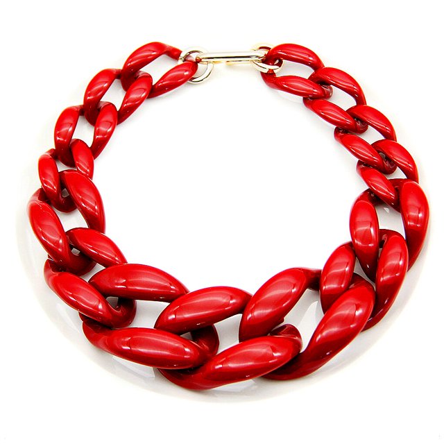 Guardurnaity Mujer hombre resina declaración collar gargantilla cadena collares portátil colgante joyería accesorio boda cumpleaños fiesta Ropa, zapatos y accesorios Miscelánea Rojo