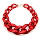 thumbnail image 1 of Guardurnaity Mujer declaración collar grueso gargantilla cadena collares decoración joyería adorno accesorio boda cumpleaños fiesta Ropa, zapatos y accesorios Miscelánea Rojo, 1 of 6