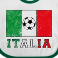 thumbnail image 4 of Inktastic Italian Soccer Boys or Girls Baby Bib, 4 of 4