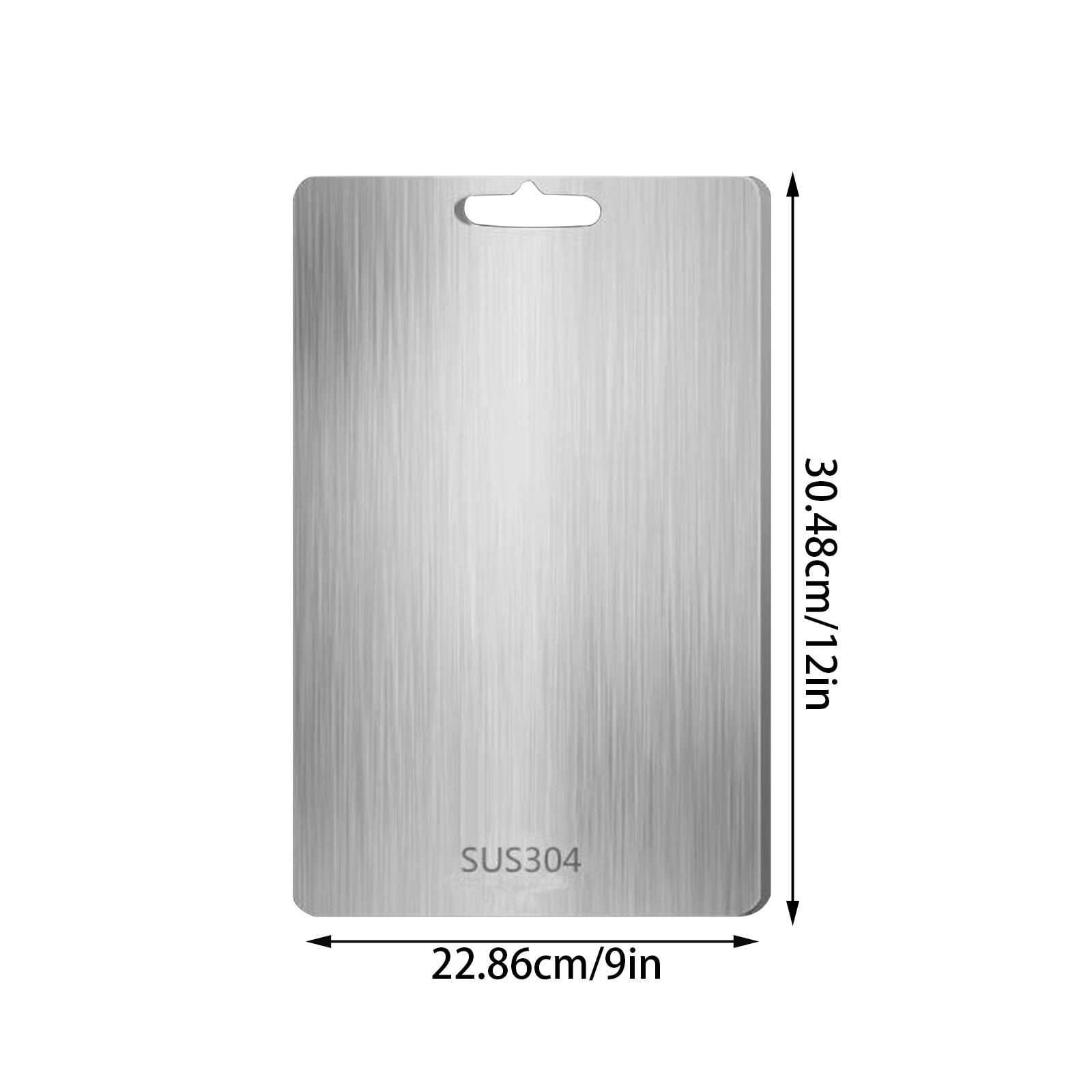 Godom Titanium Cutting Boards 12X9in - 100% Pure Titanium Cutting Boards for Kitchen - Double Sided Large Non Toxic Cutting Board Cutting Edge Hygiene & Durability