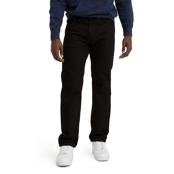 Levi's Men's 505 Regular Fit Jeans (Also Available in Big & Tall), (New) Black-Discontinued, 34W x 34L