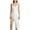 White, variant on Women's Cami Nightgown 100% Polyester Satin Slip Dress with Lace Trim High Slit Comfy Sleepwear Lingerie for Women S - XL Plus Size