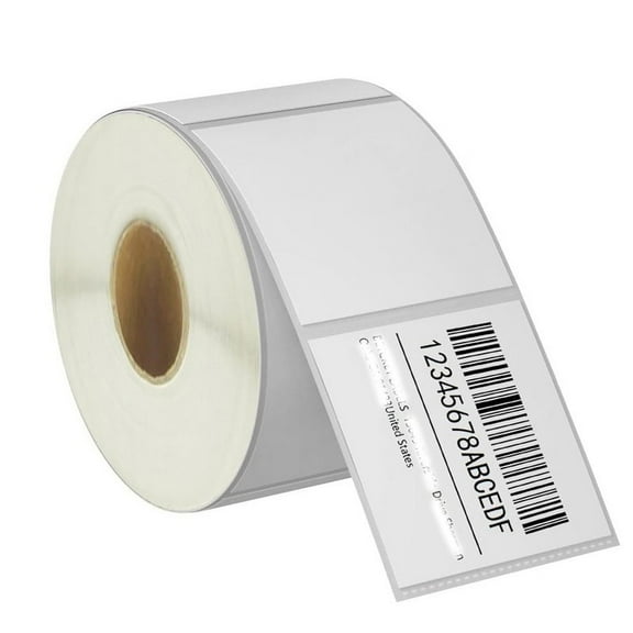 SJPACK 1 Roll 2"x2" Square Direct Thermal Labels Self Adhesive DIY Barcode QR Code Stickers for Zebra & Rollo 700/Roll