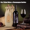 thumbnail image 5 of Genwiss Reusable Burlap Wine Bottle Bags with Drawstrings, 12 Pcs - Durable Covers for Christmas, Wedding, Party, 5 of 8