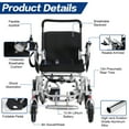 thumbnail image 5 of MERITLIFE Electric Wheelchair for Adults, 30 Miles Long Range, 500W Powerful Motor, All-Terrain Foldable Wheelchair, Portable and Compact with Dual Batteries, Airline Approved for Seniors and Travel, 5 of 12