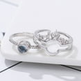 thumbnail image 4 of EGNMCR Rings 520 I You Projection Crown Two-in-one 100 Languages Men And Women Couple Rings the ring, 4 of 9
