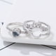 thumbnail image 4 of Fiudx Anillos de Pareja, Exquisito Anillo de Aleación de Piedras Preciosas, Joyería de Moda Que Combina con Todo, Regalo de Cumpleaños Ideal, Símbolo de Amor para Hombres y Mujeres, Diseño de Proyecc, 4 of 7