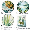 thumbnail image 3 of Designart "Blissful Juicy Pineapple III" Pineapples Floater Framed Canvas Wall Art, 3 of 5