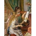 thumbnail image 2 of Renoir, Pierre-Auguste 15x18 Black Ornate Wood Framed with Double Matting Museum Art Print Titled - Two Young Girls at the Piano, 2 of 4