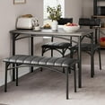 thumbnail image 2 of Kselythan Dining Table Set for 4,Kitchen Table and Chairs for 4,Rectangular Dining Room Table Set with Upholstered Bench and Chairs,4 Piece Table Set for Small Space,Apartment, 2 of 9