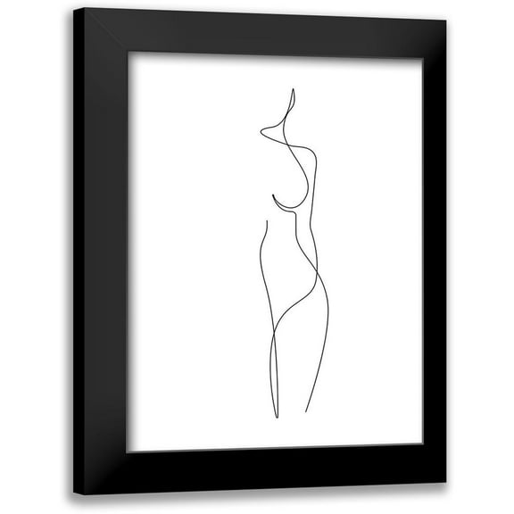 BRAUN Studio 12x14 Black Modern Framed Museum Art Print Titled - Silhouette