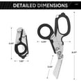 thumbnail image 2 of Trauma Shears Emergency Shears with Strap Cutter and Glass Breaker Stainless Steel Foldable Scissors Pliers, Outdoor Camping Rescue Scissors Tools …, 2 of 7