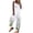 White, variant on IROINNID Sleeveless Suspender Jumpsuit For Women Full-Length Ethnic Style Cold Shoulder Leisure Cami Pants Jumpsuit