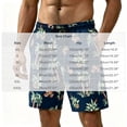 thumbnail image 2 of Erwazi Mens Swim Trunks Summer Hawaii Printed Quick Dry Breathable Drawstring Waist Casual Seaside Vacation Outdoor Swimming Beach Shorts with Pocket, 2 of 4