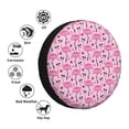 thumbnail image 4 of Goofa Cool Flamingos Pattern Universal Tire Cover for Jeep, SUV, Truck, and Trailer – Waterproof, UV-Resistant,Easy to Install, Fits 14"-17" Tires-14 inch, 4 of 6