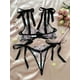 thumbnail image 2 of Conjunto de lencería con bordado de mariposas, sujetador de malla sin forro y tanga de tiras, lencería y ropa interior sexy para mujer, 2 of 4