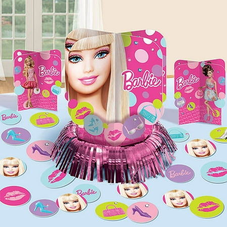 Amscan Barbie All Dolld Up Table Decorating Kit