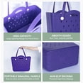 thumbnail image 4 of ROVTIULI Waterproof Sandproof Large Capacity Beach Tote Bag with for Women, Outdoor Portable Travel Tote for Beach, Pool, Sports, Groceries, Market, 4 of 6