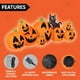 thumbnail image 5 of Calabaza inflable Joiedomi para Halloween de 10 pies con LED de gato brujo, 5 of 8