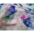 thumbnail image 4 of oneOone Silk Tabby Fabric Flower Watercolor Decor Fabric Printed BTY 42 Inches Wide, 4 of 4