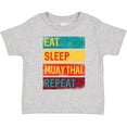 thumbnail image 3 of Inktastic Eat Sleep Muay Thai Repeat Boys or Girls Toddler T-Shirt, 3 of 5