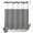 Black, variant on No Hook Shower Curtain, Black White Stripe Shower Curtains for Bathroom with See Through Top Window, Modern Minimalist Geometric Striped Waterproof & Washable Bath Curtain Extra Long 72"x96"