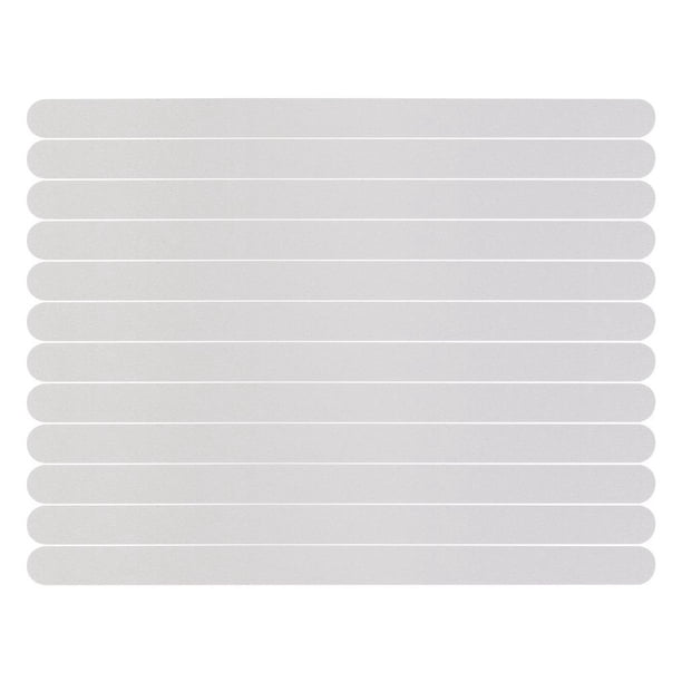 24 tiras antideslizantes para ducha, pegatinas de seguridad transparentes para bañeras, duchas, escaleras y suelos de baño (2 cm x 20 cm)