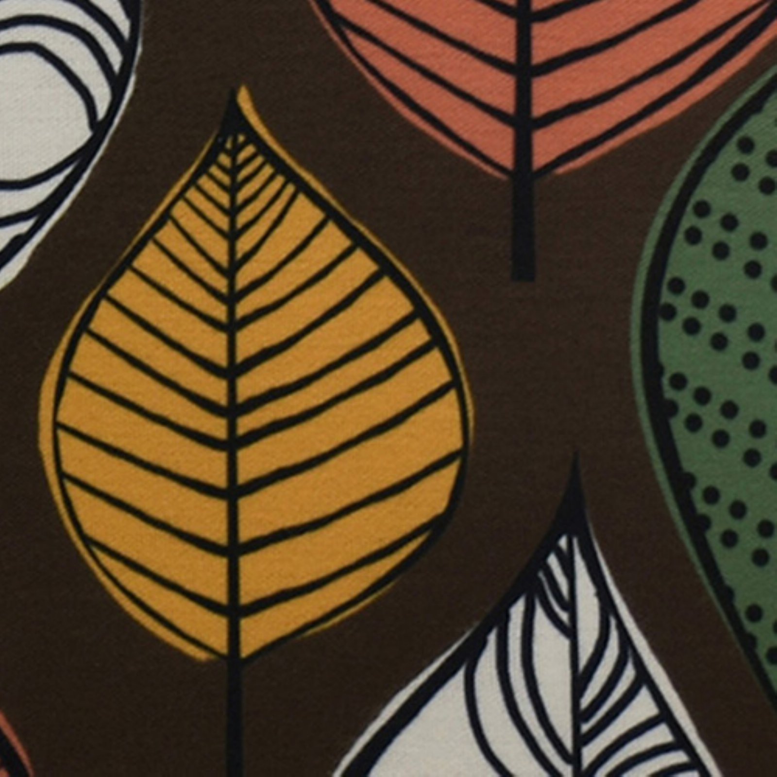 16" x 16" Simply Daisy Autumn Leaves Fall Polyester Indoor/Outdoor Pillow, Brown Qty 1