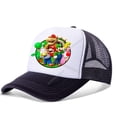 thumbnail image 1 of Gorra de béisbol de Super Mario Bros para hombre y mujer, gorro de princesa Peach para niña, gorro de Anime para niño, gorra de malla de dibujos animados, sombrero para el sol para hombre y mujer Fivean unisex, 1 of 2