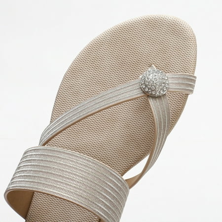 

NECHOLOGY Slipper Socks for Women with Grippers Non Slip Women Sandals Flat Sandals With Microwavable Slippers Women Gold 7