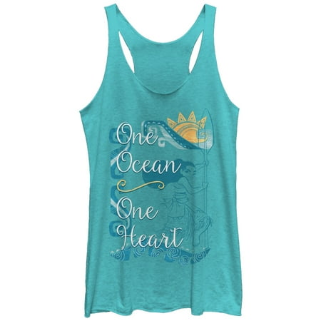 Racerback Heart - Moana Women's One Heart Racerback Tank Top