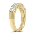 thumbnail image 5 of TimeLe$$ Classics Lab Grown Seven Stone Diamond Anniversary Bands and Wedding Rings For Women in 14K Yellow Gold - 0.50 CTW (Ring Size: 8), 5 of 7