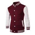 thumbnail image 6 of Breezora Women Loose Striped Long Sleeve Button Down Baseball Jacket Rib Cuff with Side Pockets Fall, 6 of 7