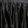 thumbnail image 2 of BalsaCircle 21 feet x 29" Satin Party Banquet Table Skirt Black, 2 of 4