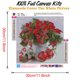 thumbnail image 2 of 5D bricolaje completo taladro diamante pintura flores Cruz puntada mosaico Kit costura, 2 of 9