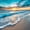 Beach 09, variant on Manfei Beach Double Heart Sunset Wave Twin Bedding Sets for Kids Boys and Girls, Romantic Coastal Print Bedding Comforter Set, Reversible 7pcs