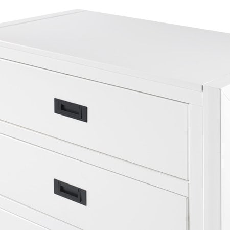 Annabelle Four Drawer Solid Wood White Dresser by Chateau Lyon